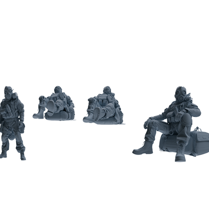 MRY-SFW SSTR339 Modern Counter-Terrorism SWAT Breacher Rest 3 Four-Person Group