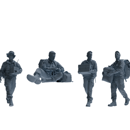 MRY-SFW SSTR132 Miniatures Soldier Model Kit War of Hyenas M – LCD 3D printed resin model kit, image 1