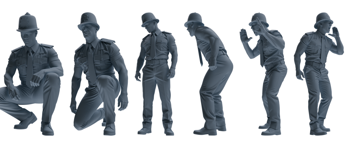 MRY-SFW LYGR806 Modern British Police Six-Person Punishment Group
