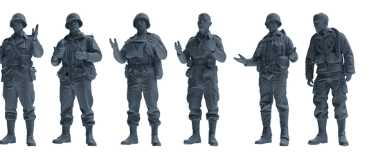MRY-SFW SSTR067 Miniatures Soldier Model Kit Saving Ryan in  – LCD 3D printed resin model kit, image 1