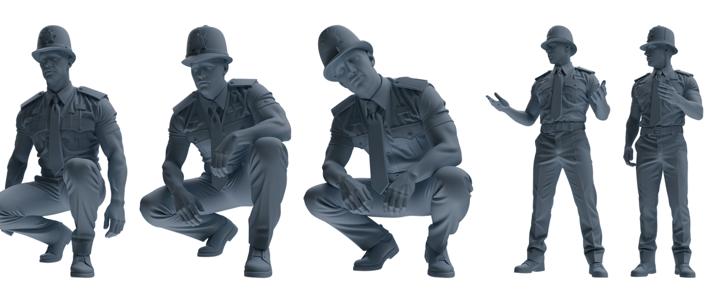 MRY-SFW LYGR805 Modern British Police Five-Person Daily Routine 2