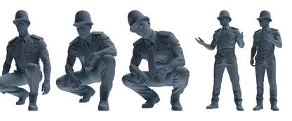 MRY-SFW LYGR805 Modern British Police Five-Person Daily Routine 2