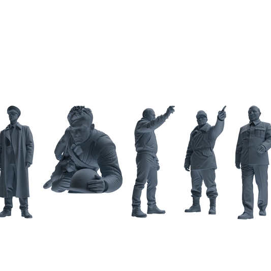 MRY-SFW SSTR108 Miniatures Soldier Model Kit Enemy at Stalin – LCD 3D printed resin model kit, image 1