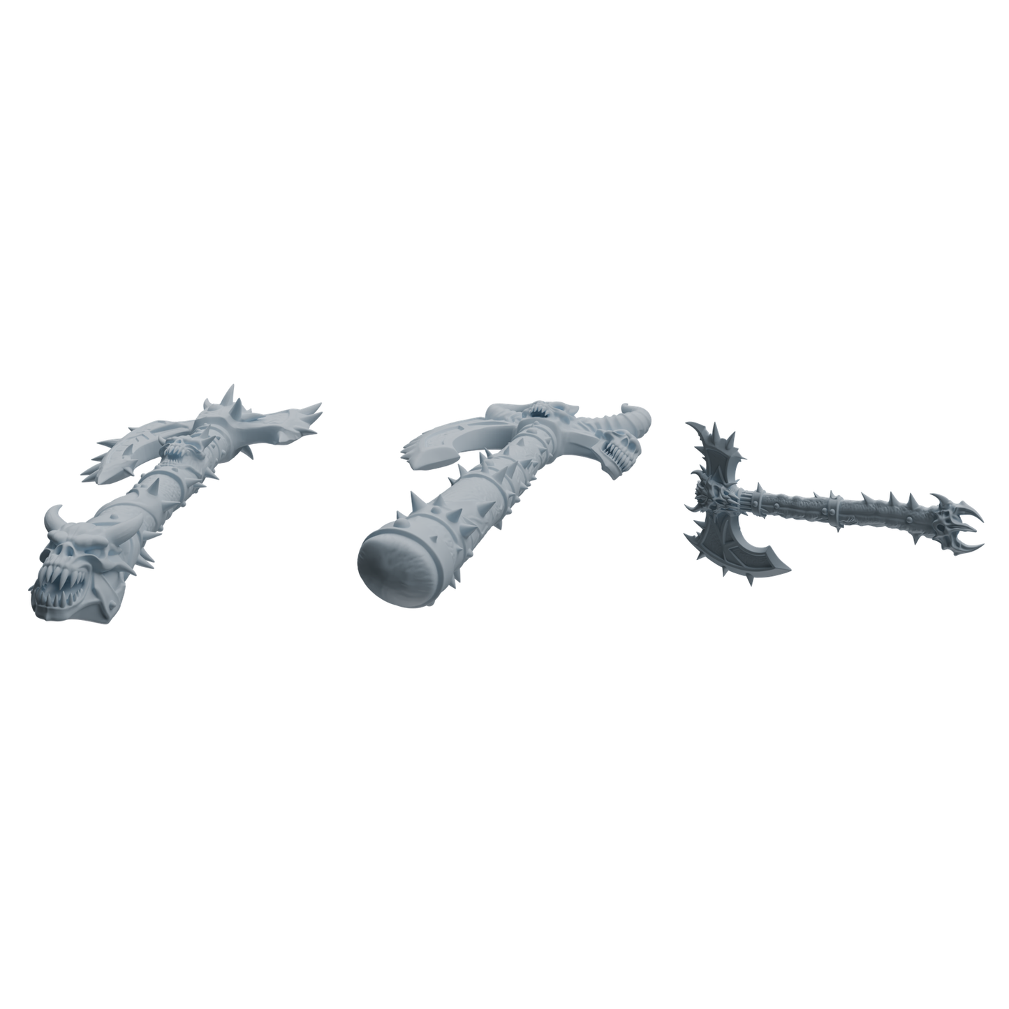 MRY-SFW LYGS422 Demon Style Axe Weapon Modern Model 3 pcs