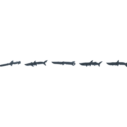 MRY-SFW LYGS395 Creative Shark Knife Weapon Modern Model 5 pcs