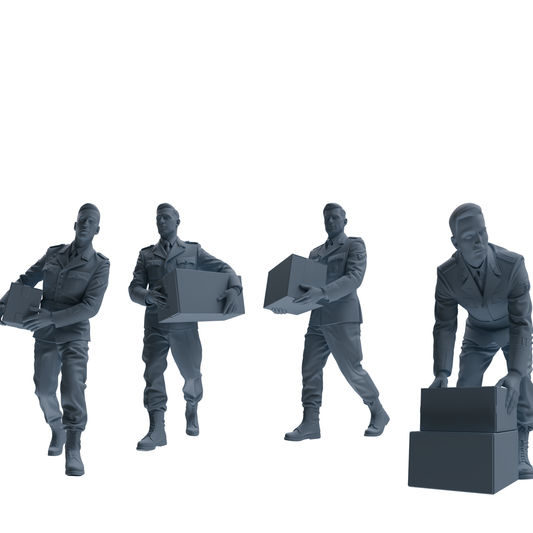 MRY-SFW SSTR233 Modern German Army Logistics Soldier Logisti – LCD 3D printed resin model kit, image 1