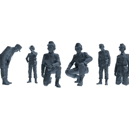 MRY-SFW LYGR652 WWII Mine Soldier Six-Person Cursing Group