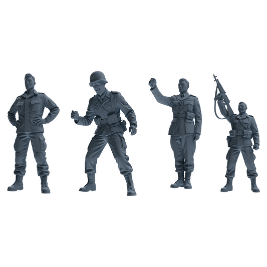 MRY-SFW SSTR195 Miniatures Soldier Model Kit Celebrating Sol – LCD 3D printed resin model kit, image 1