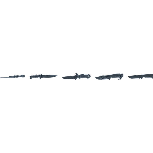 MRY-SFW LYGS407 Fantasy Shaped Knife Weapon Modern Model 5 pcs