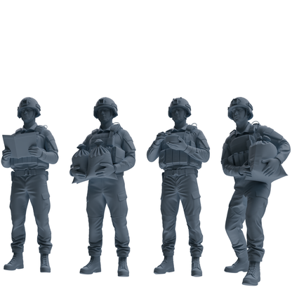 MRY-SFW SSTR251 Modern British Army Logistics Soldier Picnic Four-Person Group