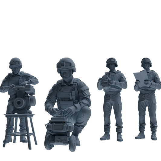 MRY-SFW SSTR237 Modern French Army Logistics Soldier Mainten – LCD 3D printed resin model kit, image 1