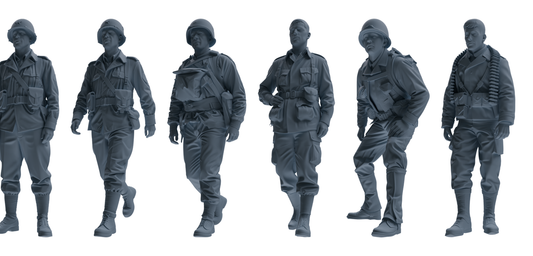 MRY-SFW SSTR076 Miniatures Soldier Model Kit Saving Ryan in  – LCD 3D printed resin model kit, image 1