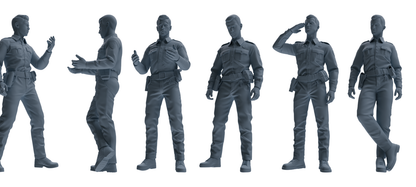 MRY-SFW LYGR675 Los Angeles Patrol Police Six-Person Daily Routine 2