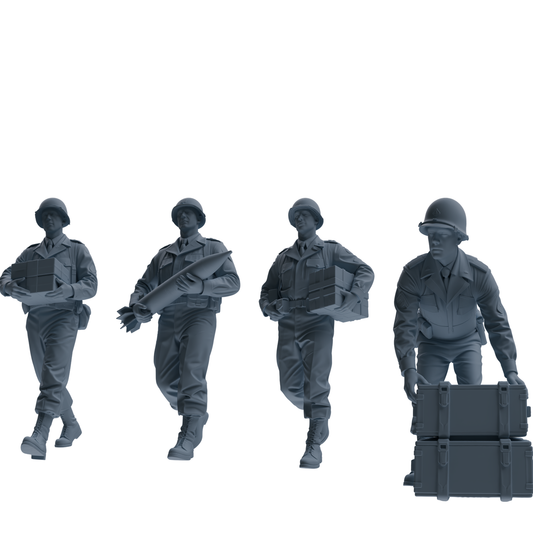 MRY-SFW SSTR225 WWII U.S. Army Logistics Soldier Logistics F – LCD 3D printed resin model kit, image 1