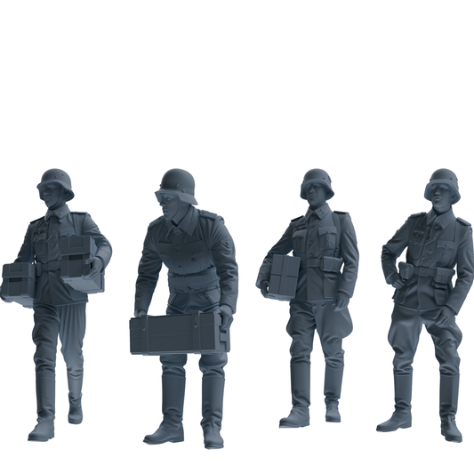 MRY-SFW SSTR218 WWII German Army Logistics Soldier Logistics – LCD 3D printed resin model kit, image 1