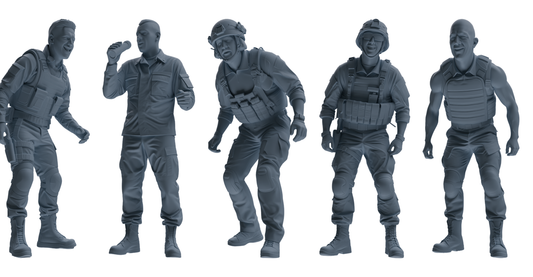 MRY-SFW SSTR026 Miniatures Soldier Model Kit 1993 Mogadishu  – LCD 3D printed resin model kit, image 1