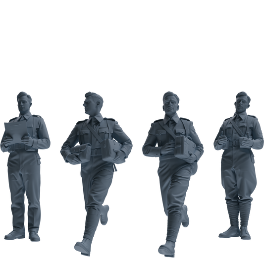 MRY-SFW SSTR224 WWII French Medic Four-Person Group – LCD 3D printed resin model kit, image 1