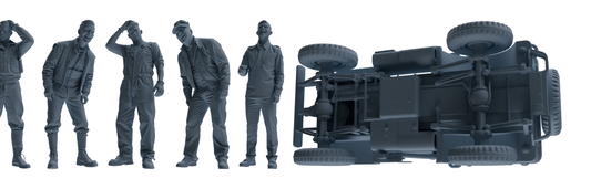 MRY-SFW SSTR040 Miniatures Soldier Model Kit Fury Sherman Ta – LCD 3D printed resin model kit, image 1