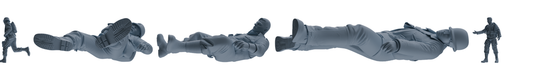 MRY-SFW SSTR074 Miniatures Soldier Model Kit Saving Ryan in  – LCD 3D printed resin model kit, image 1