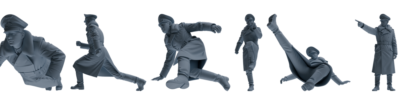 MRY-SFW LYGR703 WWII German Army Story Scene Six-Person Physical Training Group