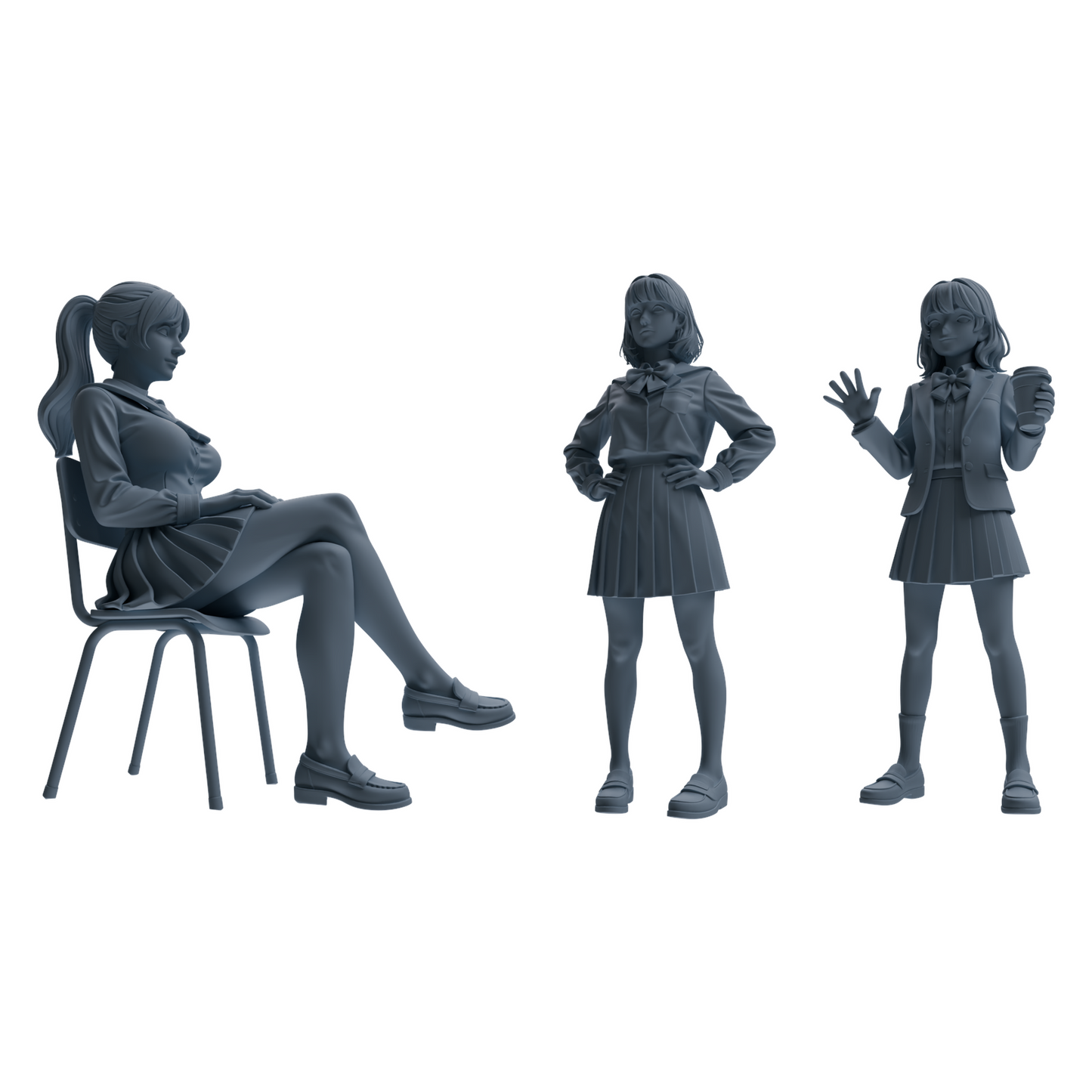 MRY-SFW LYTR896 School Uniform Girl Modern Model 3 pcs