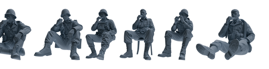 MRY-SFW SSTR068 Miniatures Soldier Model Kit Saving Ryan in  – LCD 3D printed resin model kit, image 1