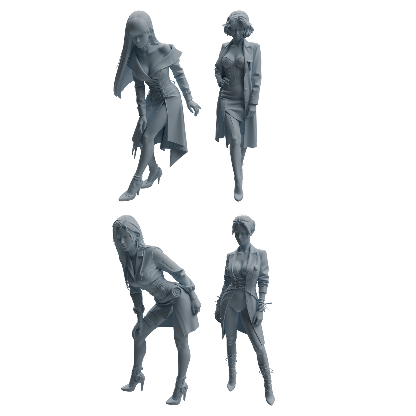 MRY-SFW LYTR998 Doctor Theme Character Modern Model 4 pcs
