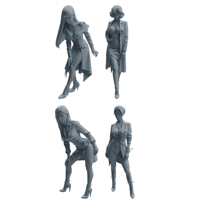 MRY-SFW LYTR998 Doctor Theme Character Modern Model 4 pcs