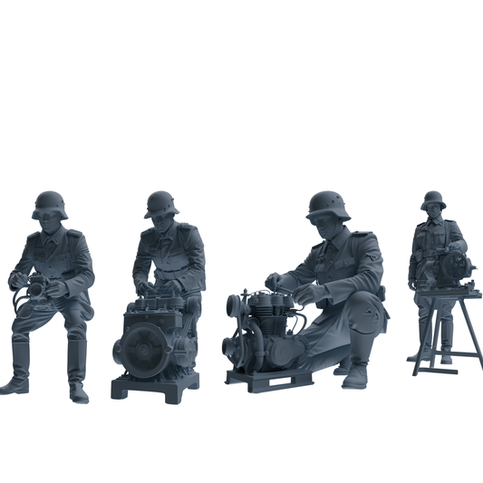 MRY-SFW SSTR214 WWII British Logistics Soldier Maintenance F – LCD 3D printed resin model kit, image 1