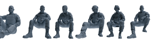 MRY-SFW SSTR035 Miniatures Soldier Model Kit 1993 Mogadishu  – LCD 3D printed resin model kit, image 1