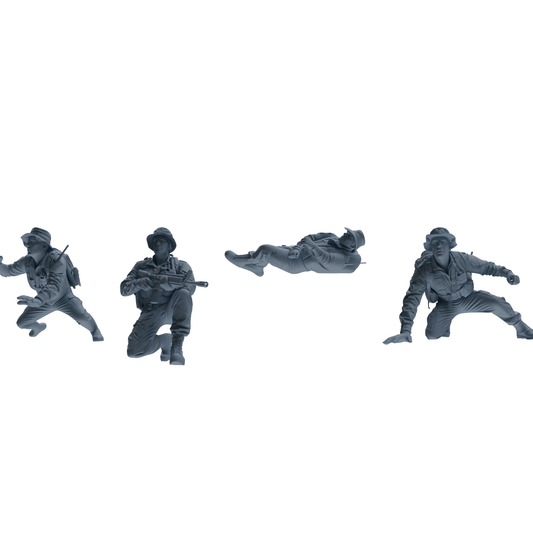 MRY-SFW SSTR140 Miniatures Soldier Model Kit War of Hyenas M – LCD 3D printed resin model kit, image 1