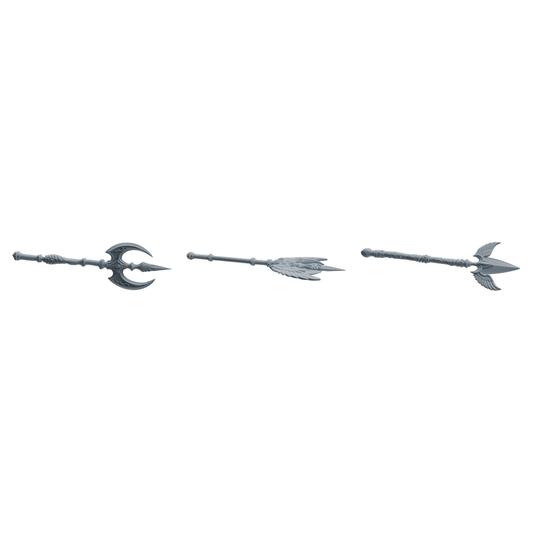 MRY-SFW LYGS414 Decorative Long Handle Weapon Modern Model 3 pcs