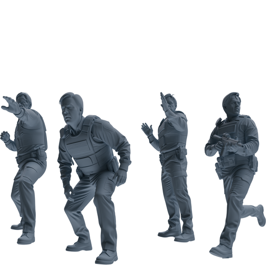 MRY-SFW SSTR121 Miniatures Soldier Model Kit Boston Attack M – LCD 3D printed resin model kit, image 1