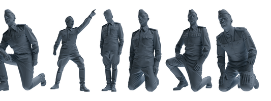 MRY-SFW LYGR730 WWII Soviet Army War Scene Six-Person Criticism Group
