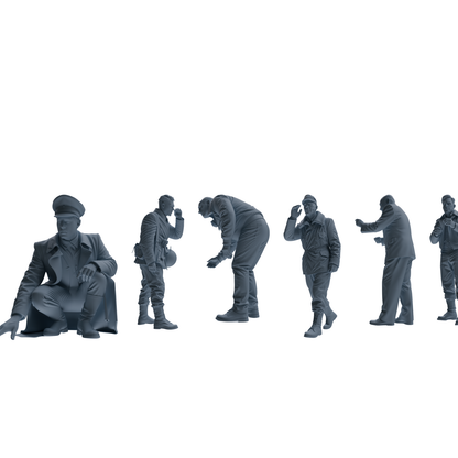 MRY-SFW SSTR111  Miniatures Soldier Model Kit MRY-SFW 111 1/35  Enemy at Stalingrad WWII Soviet Soldiers Garrison Six-Person Group