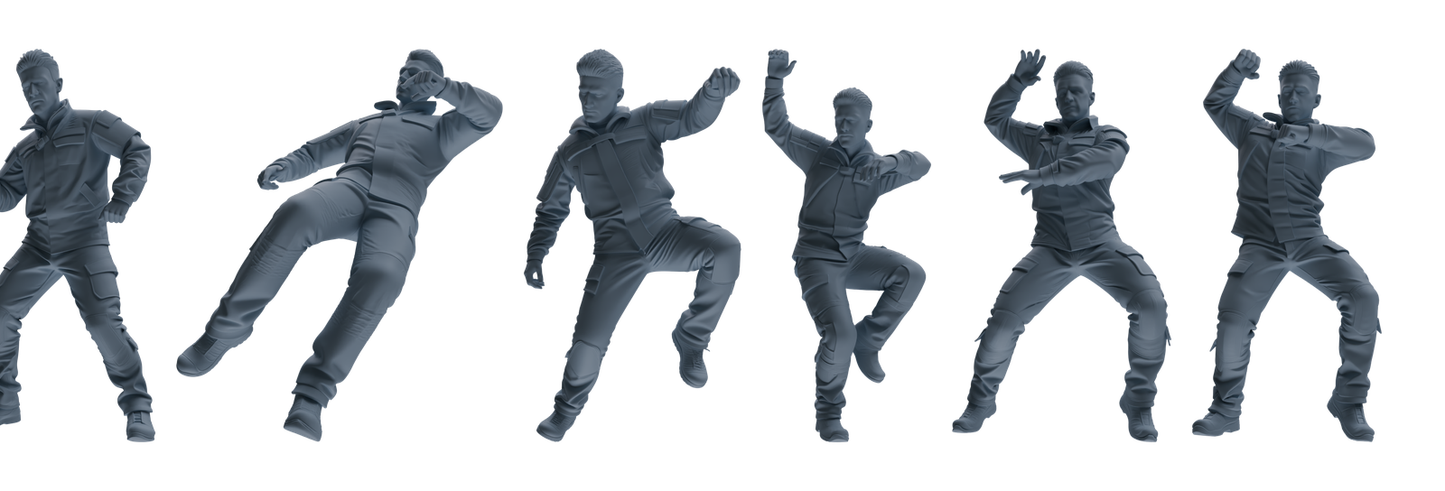 MRY-SFW LYGR692 Modern U.S. Military Six-Person Dancing Group