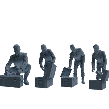 MRY-SFW SSTR234 Modern German Army Logistics Soldier Combat Readiness Four-Person Group
