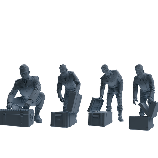 MRY-SFW SSTR234 Modern German Army Logistics Soldier Combat  – LCD 3D printed resin model kit, image 1