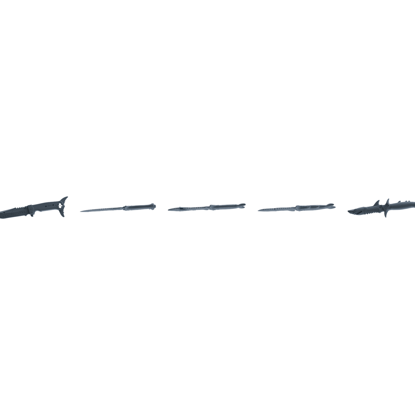 MRY-SFW LYGS396 Slender Knife Weapon Modern Model 5 pcs