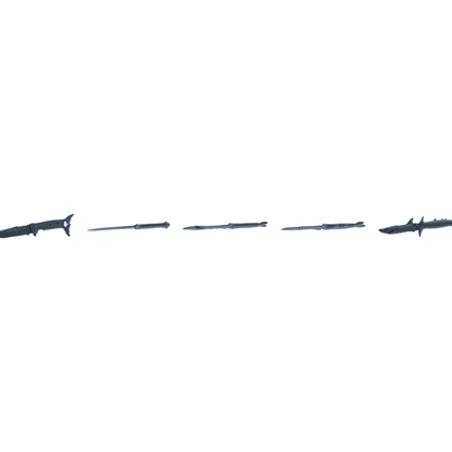 MRY-SFW LYGS396 Slender Knife Weapon Modern Model 5 pcs