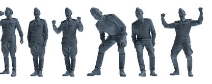 MRY-SFW LYGR735 WWII Soviet Army War Scene Six-Person Entertainment Group