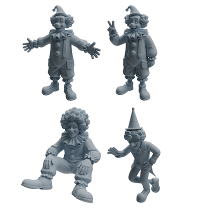 MRY-SFW LYTR1054 Clown Character Modern Model 4 pcs