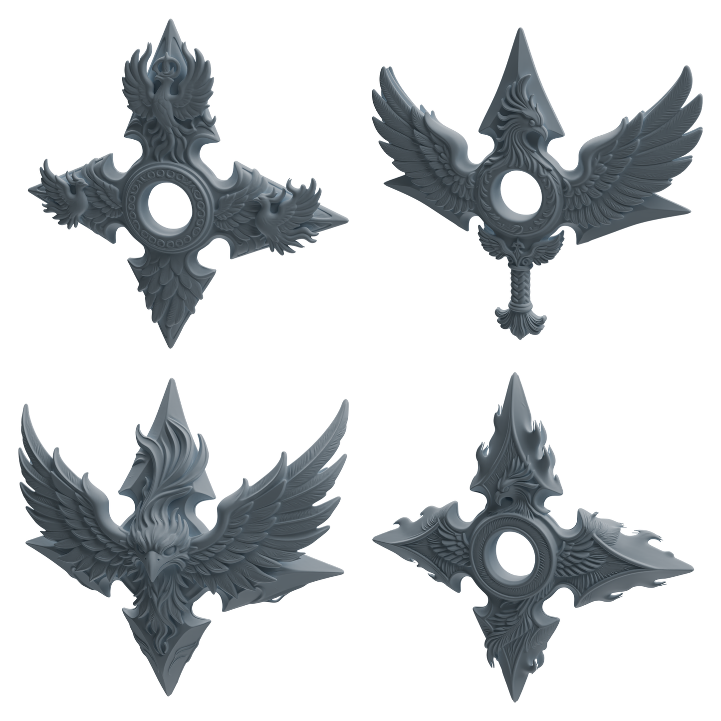 MRY-SFW LYGS443 Wing Pattern Throwing Dart Weapon Modern Model 4 pcs