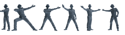 MRY-SFW LYGR803 Modern British Police Six-Person Interception Group