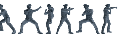 MRY-SFW LYGR763 Modern Hong Kong Police Six-Person Combat Group
