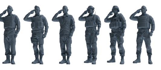 MRY-SFW SSTR029 Miniatures Soldier Model Kit 1993 Mogadishu  – LCD 3D printed resin model kit, image 1