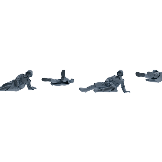 MRY-SFW SSTR213 WWI German Wounded Soldiers Four-Person Grou – LCD 3D printed resin model kit, image 1
