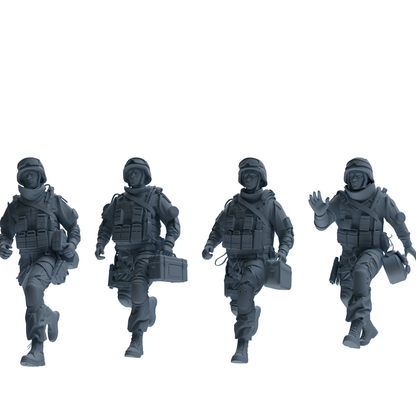 MRY-SFW SSTR329 Modern Counter-Terrorism SWAT Fire Support Operator Rescue 2 Four-Person Group