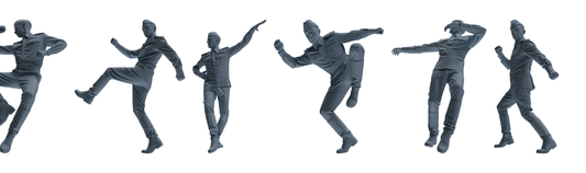 MRY-SFW LYGR733 WWII Soviet Army War Scene Six-Person Dancing Group