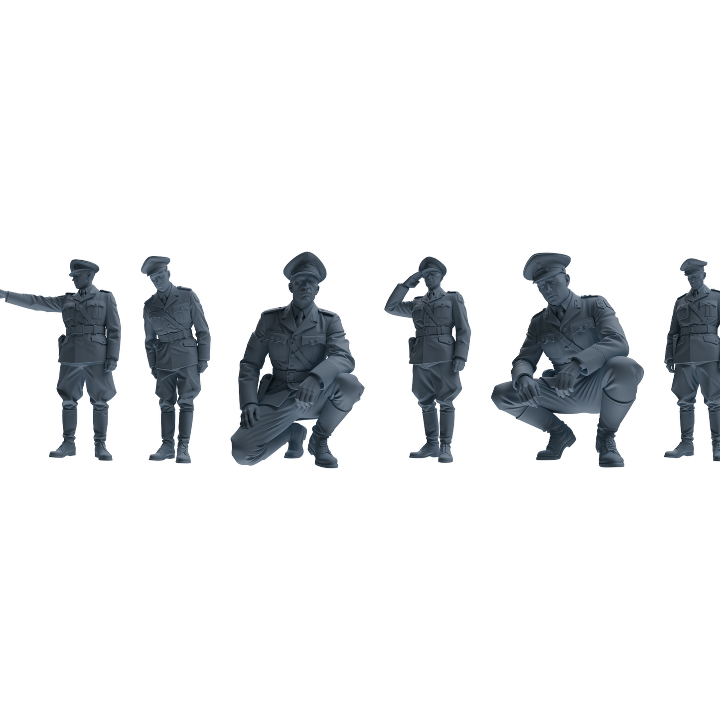 MRY-SFW LYGR579 WWII French Army Six-Person Punishment Group